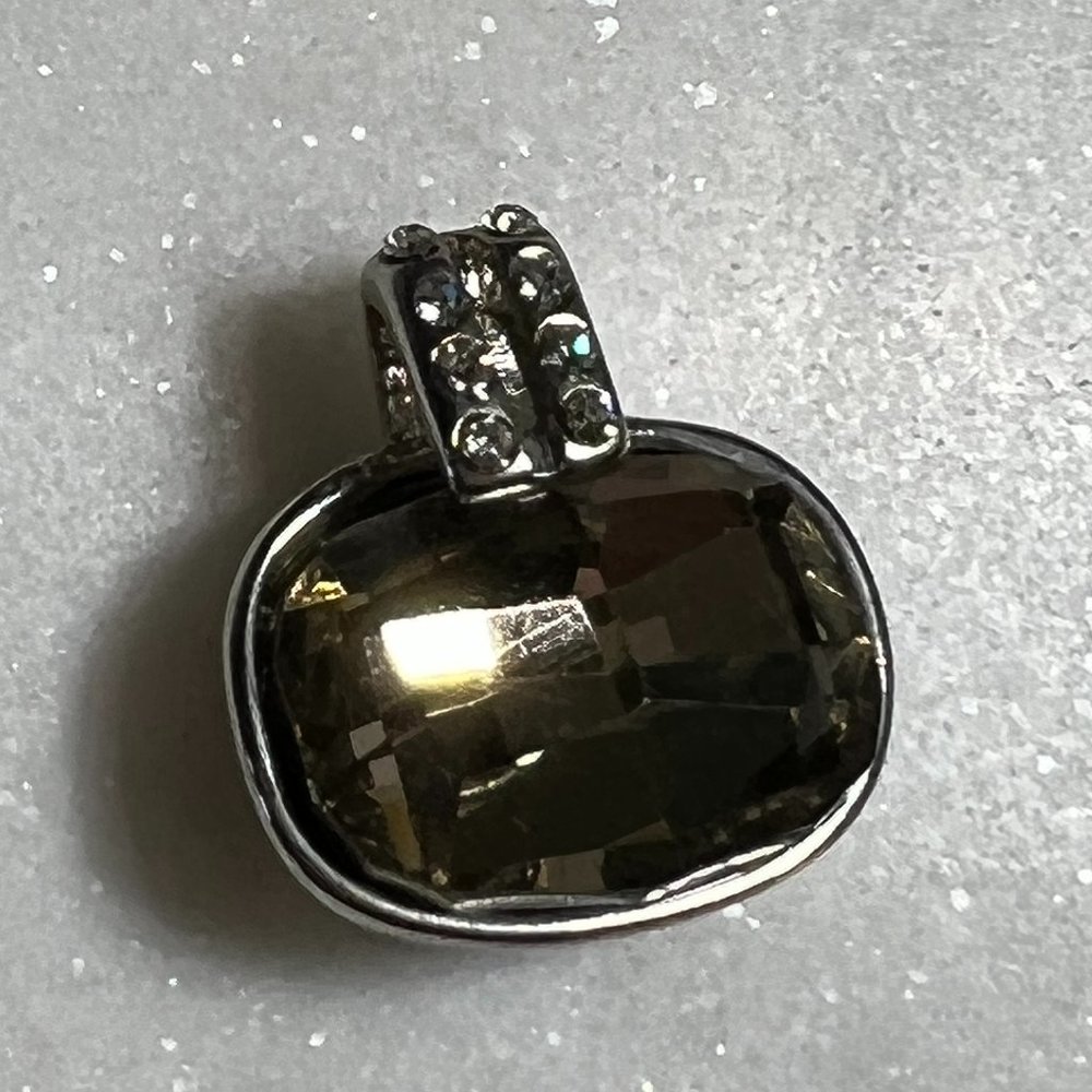Silver Crystal Pendant Rhinestone - Picture 2 of 7